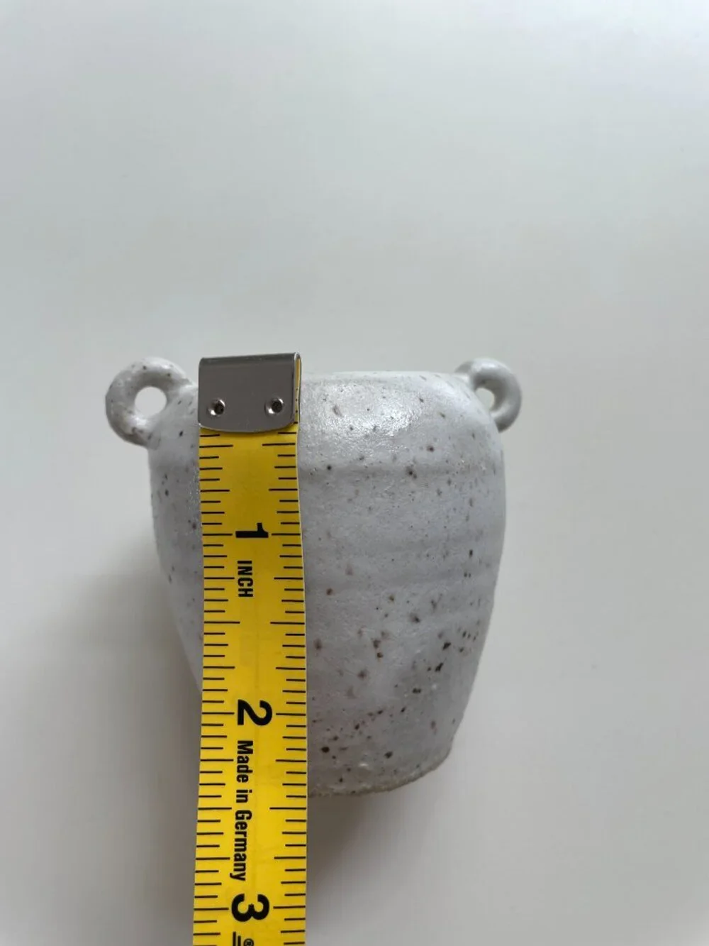 Vintage Mini Handmade Speckled Glaze Ceramic Amphora Stoneware Studio Art Potter
